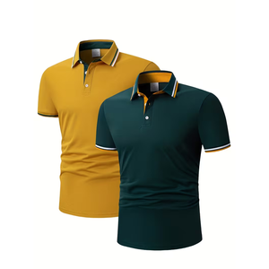 Polos Personalizados de Alta Calidad 2026, 100% Algodón, Polos de Golf con Botones y Bordado para Hombre, Diseño y Color Personalizados - Product Image 1