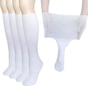 Chaussettes extra larges de haute qualité pour lymphoedème pieds enflés jambe bariatrique chaussettes médicales non contraignantes