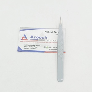 Extensions d'isolation professionnelles pince à cils Plasma or Rose enduit en gros de haute qualité en acier inoxydable diamant poignée - Product Image 2