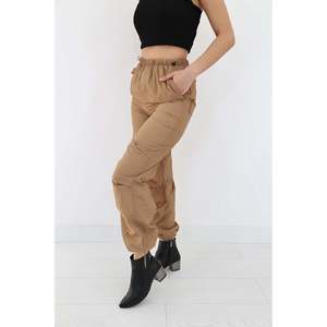 Pantalon parachute élastique camel - Camel - Product Image 5