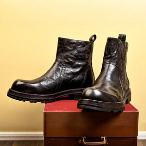 Zapatos Oxford de Cuero Vacuno de Primera Calidad con Tacón Acolchado y Diseño Antideslizante, Zapatos de Vestir para Caballeros - Product Image 3