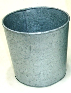 Metal <b>Planter</b> Bucket Flower Pot Galvanized House Ware Zinc Bucket Plant Pot Vintage Rustic Galvanized Iron Metal Plant Bucket - Product Image 5
