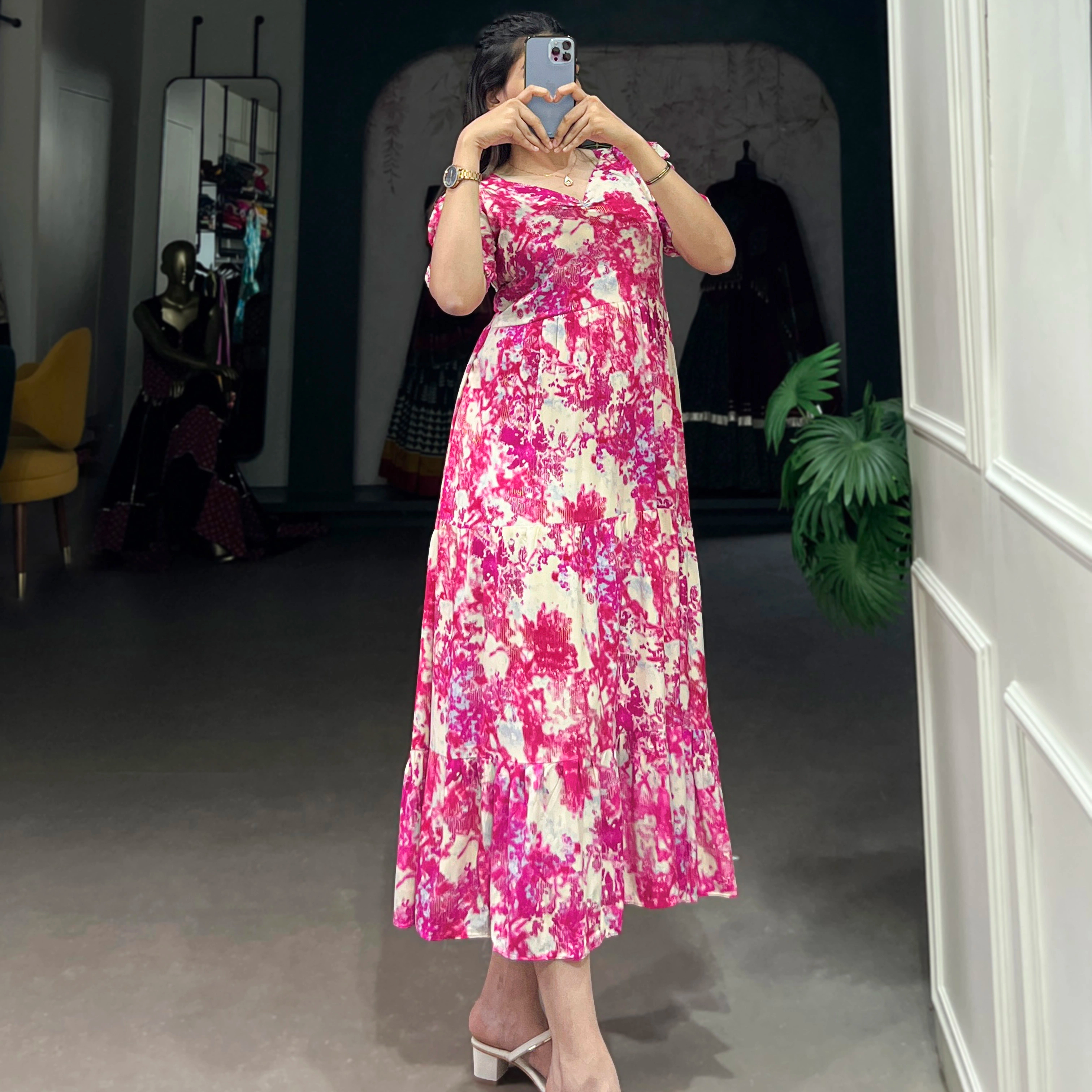 Buy 3 Layer Frock Ruffle Design & Cotton Material | Alibaba.com
