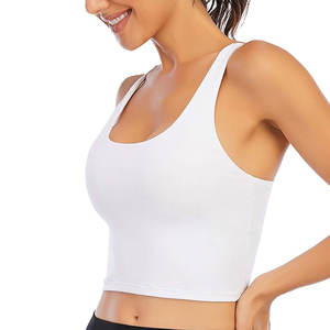 Venta al por mayor OEM nuevo personalizado último estilo de alta calidad ajuste holgado sólido gimnasio Crop Tops mujeres Spandex/algodón transpirable - Product Image 3