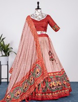 Patola imprimé de qualité indienne avec feuille de travail pour femmes Lehanga, Choli pour vêtements de mariage et de festival du fournisseur indien