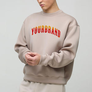 2026 New Heavyweight <b>Sweatshirt</b> For Men Custom Printed Logo Oversize Round Neck <b>Long</b> Sleeve Men's <b>Sweatshirts</b> For Winter Use - Product Image 2