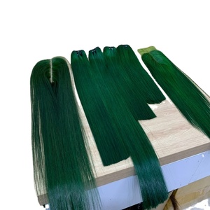 Mandee Extensiones de Cabello Liso Color Verde, Peluca de Alta Calidad para Mujeres Negras con Precio Al por Mayor - Product Image 6
