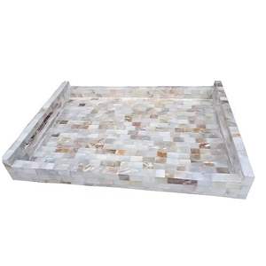 Design attrayant Plateaux de service en résine et incrustation de vadrouille Plateaux décoratifs élégants et meilleurs Écologiques et durables - Product Image 2