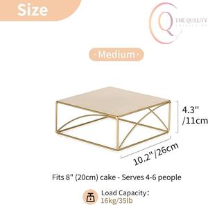 Soporte para Tartas de Metal Resistente con Diseño Clásico, Perfecto para Mostradores de Panadería y Repostería Casera - Product Image 2