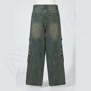 Pantalons en jean pour hommes de qualité supérieure, style tendance, jeans hip-hop, coupe slim, vêtements de rue, vente en gros, personnalisés - Product Image 2