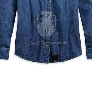 Camisas de Mezclilla de Algodón Tejido para Hombre, MOQ Bajo, Ropa de Trabajo Transpirable de Secado Rápido, Nuevo Estilo de Moda - Product Image 5