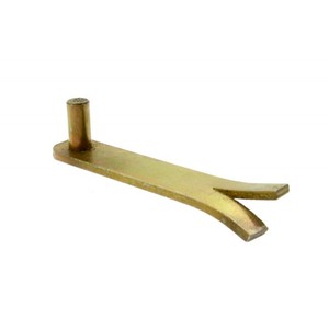 Crochet pour charnière de sangle 300/400/500/600 fixé au mur 14mm-Jaune galvanisé - Product Image 1