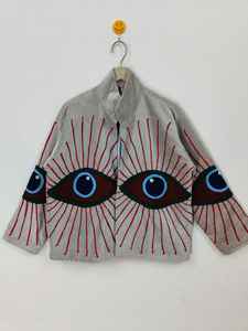 Veste Suzani brodée avec un mauvais œil, veste Suzani en velours avec un mauvais œil, veste d'hiver, robe kimono, cadeau pour elle, veste Suzani - Product Image 6