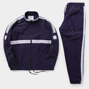 Ensemble survêtement à capuche coupe-vent imprimé personnalisé, veste et pantalon imperméables, usine OEM, vêtements de sport en coton léger, streetwear - Product Image 5