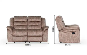 Canapé inclinable en tissu, collection américaine - Product Image 5