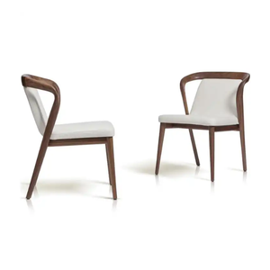 Chaises de Restaurant de salle à manger en bois massif italien en teck pour meubles de salle à manger chaise de salle à manger chaises de haute qualité - Product Image 3