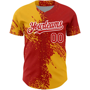 Jersey de béisbol personalizado de alta calidad con conjuntos de talla grande de tela transpirable y elástica y su propio logotipo - Product Image 5