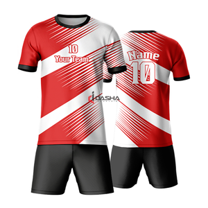 Conjunto de ropa de fútbol personalizable para adultos jóvenes Últimos diseños Camiseta de fútbol personalizada Impresión de transferencia de calor Uniformes personalizables - Product Image 3