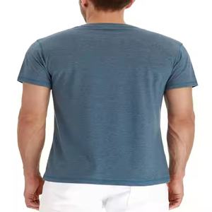 เสื้อยืดแขนสั้นผู้ชายแบบกระดุมสามเม็ดสไตล์คลาสสิก, เสื้อลำลองผ้าฝ้ายเสื้อผู้ชายเสื้อยืดใส่ได้ทุกวันในช่วงฤดูร้อน - Product Image 4