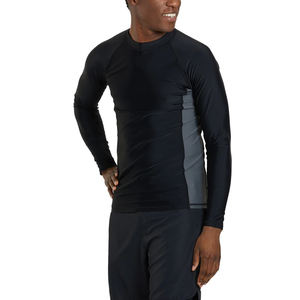 Protector contra sarpullidos para hombres de secado rápido y cómodo para la venta en línea 100% Colores sólidos de alta calidad Diseño personalizado Hombres Rash Guard - Product Image 4