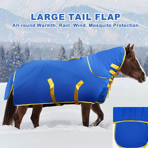 경량 방수 말 담요 양모 쉘 면 프리미엄 말 투표율 깔개 필수 승마 장비 옥스포드 패브릭 나일론 - Product Image 5