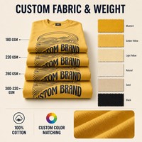 T-shirt pour homme à motif personnalisé, manches courtes, col rond, coupe classique, jaune imprimé, tee-shirt décontracté, streetwear