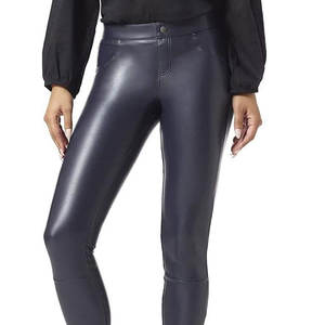 Pantalon avant plat en cuir de peau de mouton véritable d'hiver pour femmes de haute qualité pantalon de Style personnalisable - Product Image 4