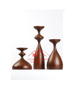 Portavelas de madera, diseño personalizado, superventas, accesorios de decoración de Mesa para el hogar, soporte de vela - Product Image 1