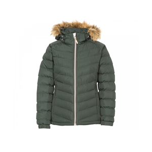Chaqueta Acolchada con Logotipo Personalizado de Alta Calidad al por Mayor para Mujer, Talla Grande, Nailon y Piel, Transpirable, Impermeable, Chaqueta de Invierno para Exteriores - Product Image 6
