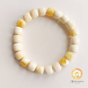 Pulsera ámbar blanco amarillo 14g - Product Image 4