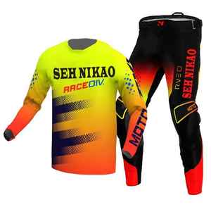 Combinaison de motocross de conception de course de vélo Kit de motocross de course à séchage rapide pour moto hors route - Product Image 4
