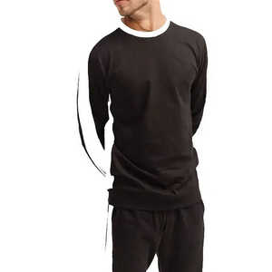 Hot Selling Premium Quality Men Sweat Suits <b>Slim</b> Fit Cotton Polyester Made Sweat Suits For Men tracksuit 100% cotton - Product Image 6