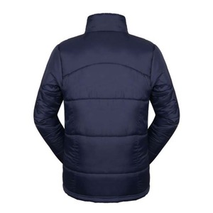2024 hommes coupe-vent doudoune doux décontracté couleur unie Style haute rue avec col montant fermeture à glissière hiver extérieur - Product Image 2