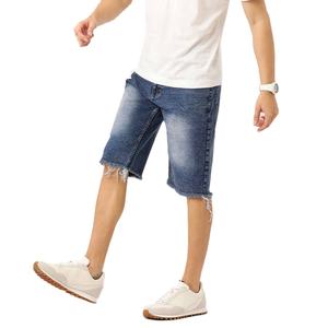Shorts en jean délavé pour homme, style décontracté, coupe classique, prix abordable, fabriqué au Pakistan - Product Image 3