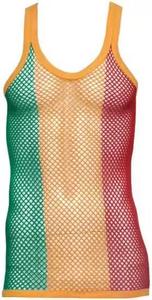 Mens cao cấp 100% bông lưới chuỗi <span class=keywords><strong>vest</strong></span>, Fishnet không tay Tank Top cho nam giới - Product Image 5
