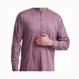 Traje Shalwar Kameez Estilo Afgano para Hombre 2024, Transpirable, Estampado, Kurta Shalwar de Pakistán para Verano - Product Image 4