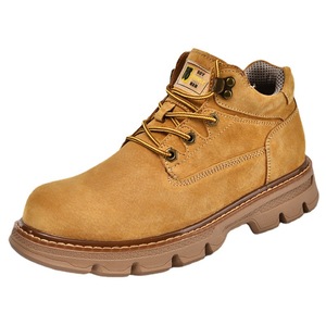 Botas Martin para Hombre, Botas de Cuero de Moda de Media Caña, Resistentes a Impactos, para Exteriores, en Oferta, Hechas a Mano, Casuales, para Caminar a Diario - Product Image 5