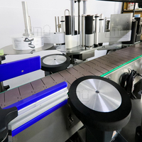 Machine d'étiquetage automatique de bouteilles rondes, imprimante d'étiquettes pour bouteilles en verre et en plastique, machine à autocollants avec fonction d'impression de code de date