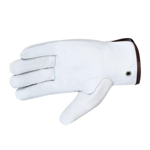 Gants d'hiver en chèvre Gants de conducteur en cuir confortable pour la sécurité des mains Gants de conducteur en cuir de vachette. - Product Image 6
