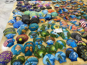 Decoración Artesanal de Vieiras Pintadas MÁS VENDIDA para Exhibición en Habitaciones y Arreglos Visuales, Apta para Puestos de Artesanía, Hecha en Vietnam - Product Image 5