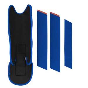Protector de Pierna para Béisbol BRUCE BOLT Serie Signature, Plateado Metálico, Ligero, de Nailon y Plástico, Protector de Tobillo |   Equipo de Protección - Product Image 5