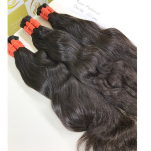 Cheveux longs noirs naturels 70cm fermeture 2x4/2x6 Machine Double trame Remy vietnamien 100% paquets de cheveux vierges extrémités épaisses Timehair - Product Image 6