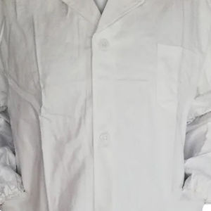 Unisex <b>Long</b> Sleeve Winter Lab <b>Coat</b> <b>White</b> Outwear Blouse with Pockets for Men & <b>Women</b>-Hospital Uniforms - Product Image 6