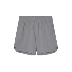 Short de sport d'été décontracté pour hommes 100% Polyester taille élastique avec logo string bord fendu séchage rapide pour short de sport expédition DDP - Product Image 5
