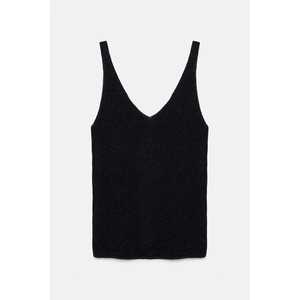 Blusa Informal de Punto con Logotipo Frontal, Cuello Redondo, Mangas Casquillo, Corte Regular, Tejido de Viscosa de 220 g - Product Image 2