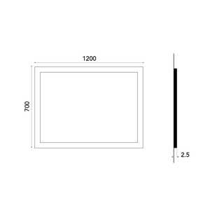 Reversible 120X70 CM <b>LED</b> Bathroom <b>Mirror</b> with Touch Sensor Premium Quality Product - Product Image 5