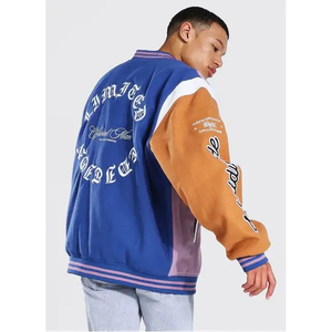 Custom Logo Giacca Baseball 100% Wool Quick Dry Breathable Animal Print <b>Summer</b> Couple College <b>Men's</b> Letterman <b>Jacket</b> - Product Image 4