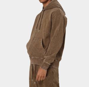 เสื้อฮู้ดดี้ผู้ชายแบบฟอกสี ทนทาน ขายดี ราคาส่ง ระบายอากาศได้ดี เสื้อฮู้ดดี้ผู้ชายแบบฟอกสี พร้อมโลโก้สั่งทำ - Product Image 2