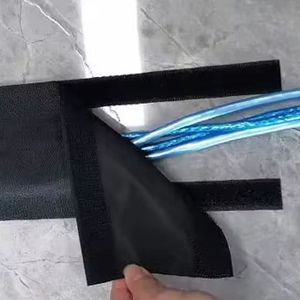 Manchons de protection pour câbles de moquette à crochets et boucles pour organiser et ranger les câbles – Manchon de câble pour moquette pour une meilleure gestion des câbles - Product Image 1