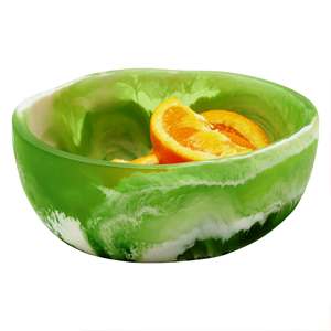 Cuenco de resina con pedestal, varios colores Haven Jumbled, 1 cuenco de madera y resina, precio en línea, 1 pulgada cuadrada - Product Image 3